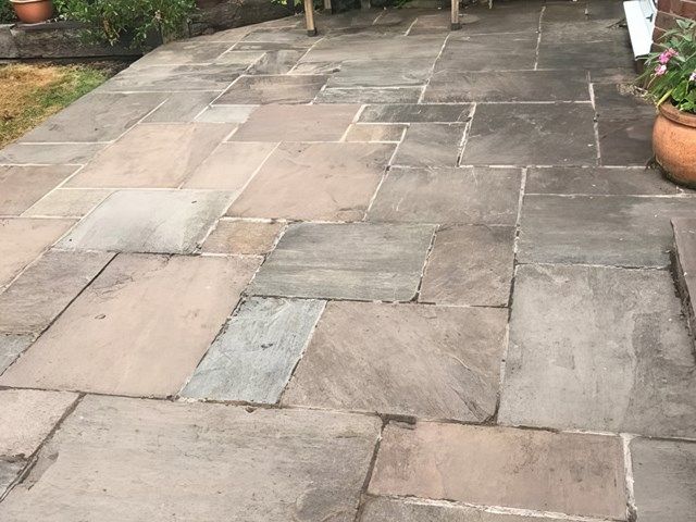 Patio Before Cleaning